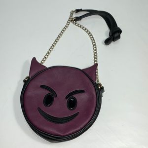 Olivia Miller smiling purple devil 😈 cross body purse
